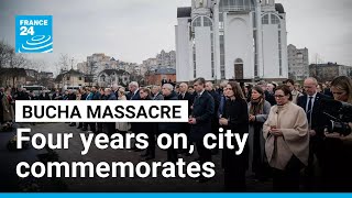 Ukraine's Bucha commemorates four years since massacre • FRANCE 24 English