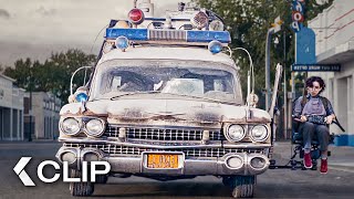 Going on a Ghost Hunt with the ICONIC Ecto-1 - GHOSTBUSTERS: AFTERLIFE Clip | Paul Rudd