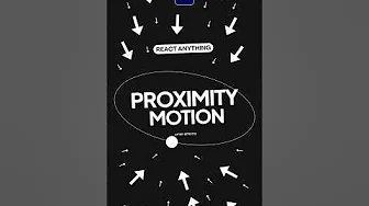 Make Automatic Proximity Reactive Motion Graphics in After Effects