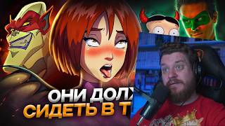 ЭТИ МУЛЬТЯШНЫЕ ПЕРСОНАЖИ были на ОСТРОВЕ ЭПШТЕЙНА - Тёмная сторона анимации | Реакция на Уголок Акра