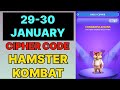 Hamster Kombat Dev Game Daily Cipher 29 January | Hamster Kombat Daily Cipher Code | Daily Combo