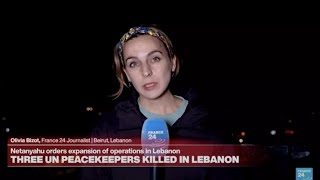 UN says three peacekeepers killed in Lebanon • FRANCE 24 English