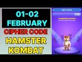 Hamster Kombat Dev Game Daily Cipher 01 February | Hamster Kombat Daily Cipher Code I Daily Combo