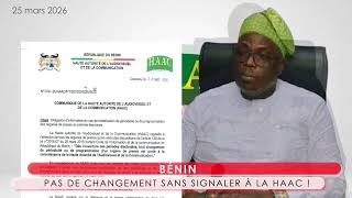 LA HAAC RAPPELLE L’IMPORTANCE D’INFORMER EN CAS DE MODIFICATION DES PROGRAMMES