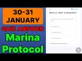 Marina Protocol Quiz Answer 30 January | Marina Protocol Today Answer | Marina Protocol Daily Quiz