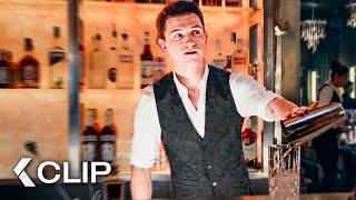 Tom Holland Flirting Scene at the Bar - UNCHARTED Clip | Mark Wahlberg