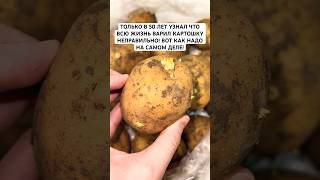 Только в 50 лет узнал что всю жизнь варил картошку неправильно. Вот как надо на самом деле.