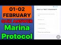 Marina Protocol Quiz Answer 01 February | Marina Protocol Today Answer | Marina Protocol Daily Quiz