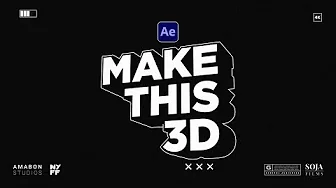 Make The Best 3D Text Designs in After Effects