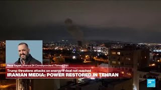 Multiple explosions, airstrikes knock out power in Tehran • FRANCE 24 English