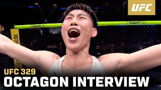 Wang Cong Octagon Interview | UFC 329