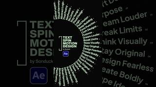 Make Motion Graphic Typography Carousels in After Effects