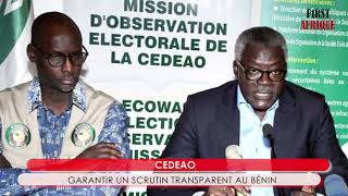 CEDEAO : GARANTIR UN SCRUTIN TRANSPARENT AU BÉNIN