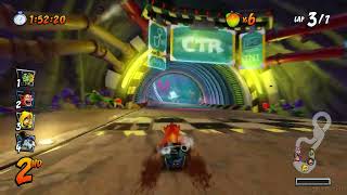 CRASH TEAM RACING [PS4] Gameplay (Race Track: Roo's Tubes)